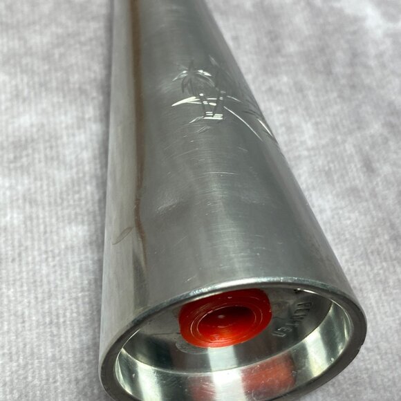 Vintage Selangor Pewter 4PC Salt & Pepper Shakers Mustard Pot on Teak Wood - Picture 11 of 15